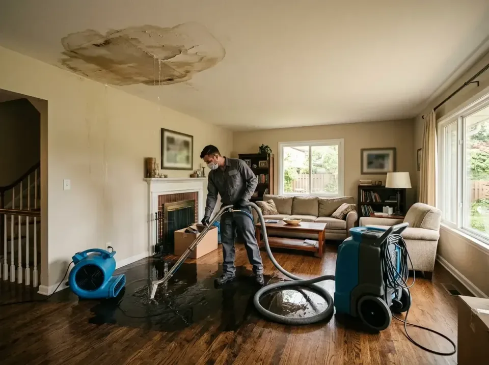 attic-pipe-burst-ceiling-drip-008 — frequently asked questions, Water Damage Restoration & Carpet Care in Oak Grove, MN